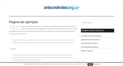 Desktop Screenshot of antecedentes.org